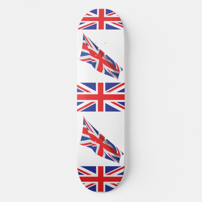 Förenade kungariket old school skateboard bräda 21,6 cm (Framsida)
