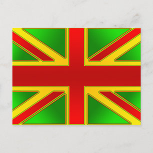 Förenade kungariket Reggae Rasta Reggae British fl Vykort