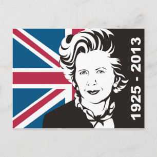 Förenade kungariket sörjer Margaret Thatcher, Engl Vykort