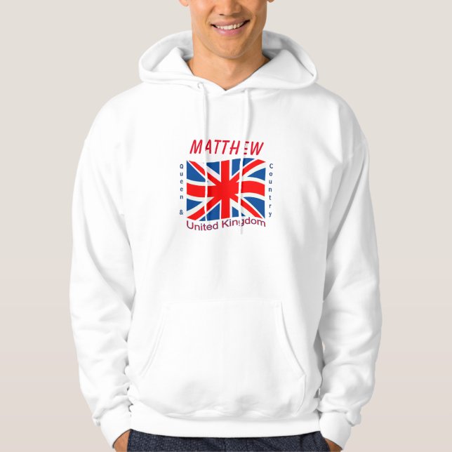 Förenade kungariket (UK) Hoodie (Framsida)