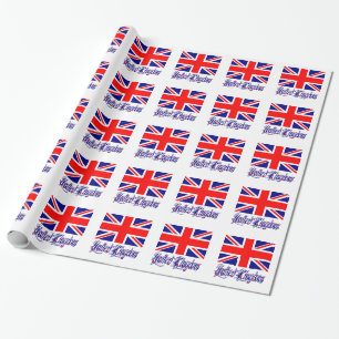 Förenade kungariket Underbar Britain Flagga Gift Presentpapper