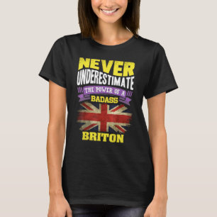 Förenade kungariket Union Jack Flagga Coola Pride T Shirt