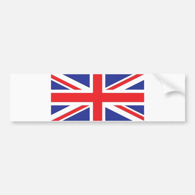 Förenade kungariket/unionen Jack Flagga Bildekal (Framsidan)