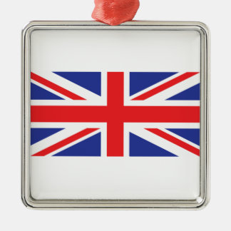 Förenade kungariket/unionen Jack Flagga Julgransprydnad Metall