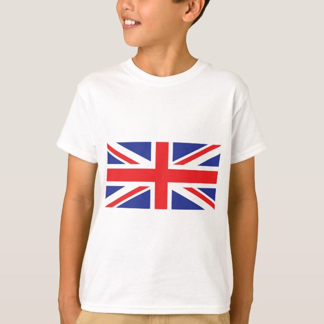 Förenade kungariket/unionen Jack Flagga T Shirt (Framsida)