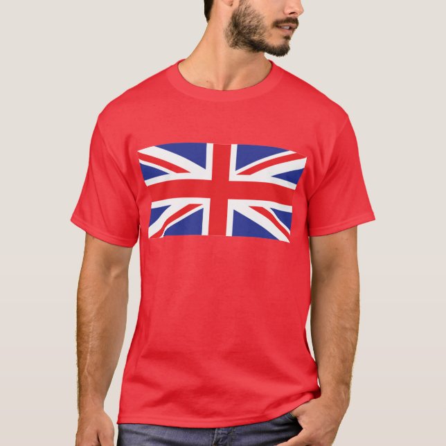 Förenade kungariket/unionen Jack Flagga T Shirt (Framsida)