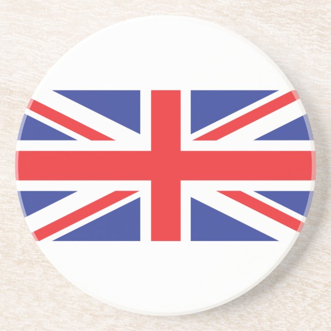 Förenade kungariket/unionen Jack Flagga Underlägg Sandsten (Framsidan)