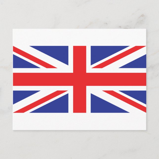 Förenade kungariket/unionen Jack Flagga Vykort (Framsida)