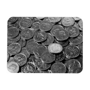 Förenade kungarikets 5-pence biet mynt magnet