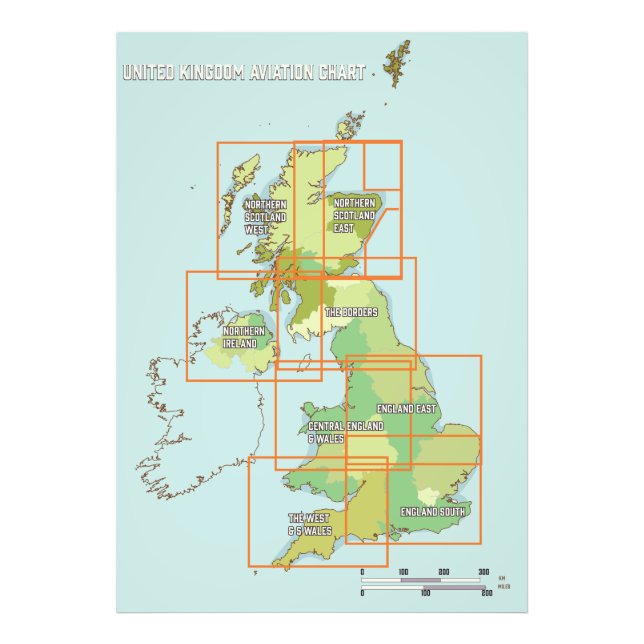 Förenade kungarikets flygdiagram fototryck (Framsidan)