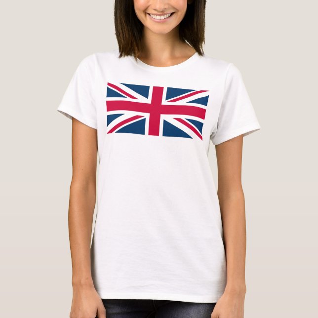 Förenade kungarikets nationella flagga t-shirt (Framsida)