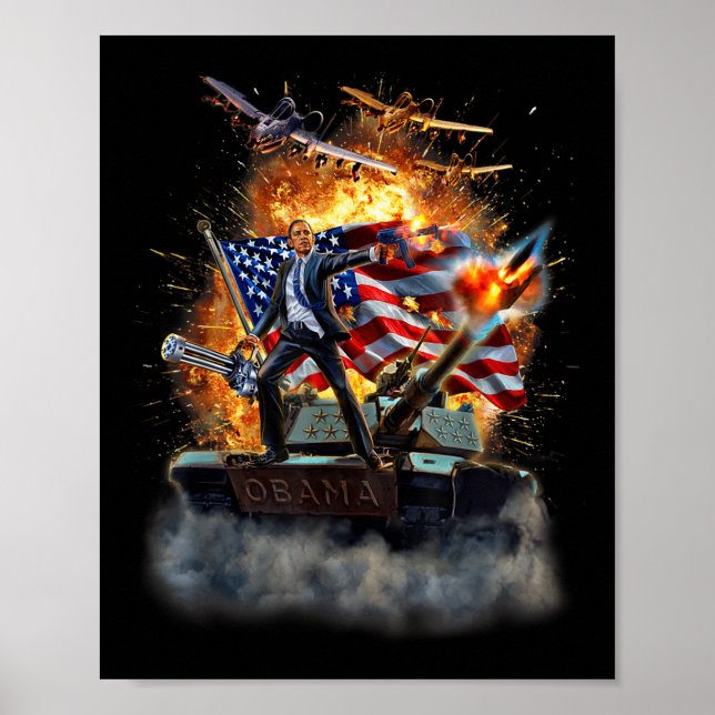 , Förenade kungarikets president Barack Obama Epic Poster (Framsidan)