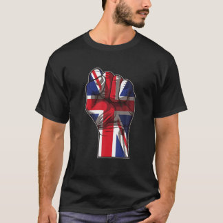 Förenade kungarikets Pride - Raising Fist Union Ja T Shirt
