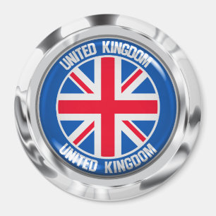 Förenade kungarikets Round Emblem Magnet