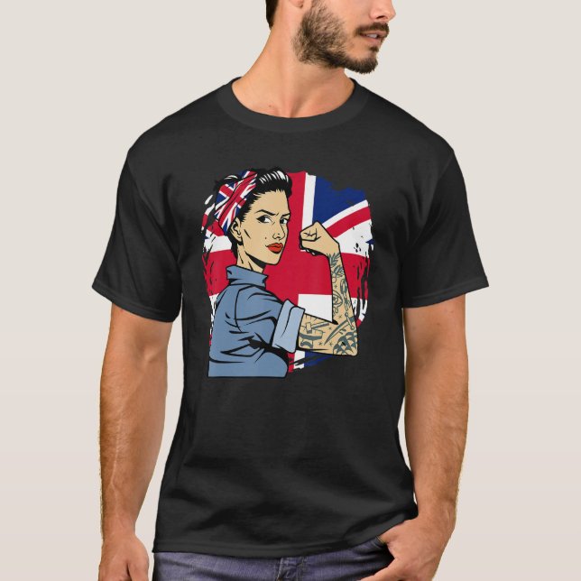 Förenade kungarikets Underbara Brita T Shirt (Framsida)