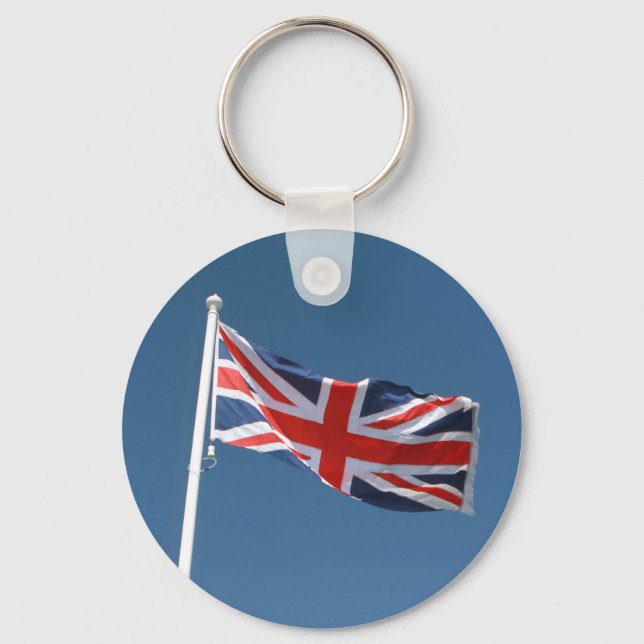 Förenade kungarikets Union Jack Flagga Nyckelring (Framsida)