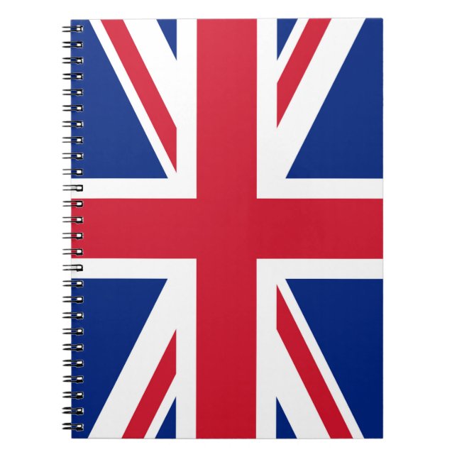 Förenade kungarikets Union Jack Flagga of British  Anteckningsbok (Framsidan)