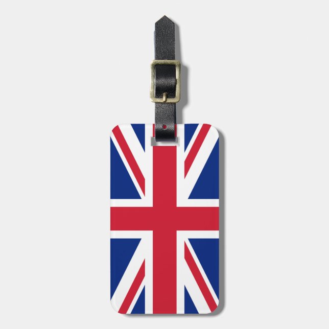 Förenade kungarikets Union Jack Flagga of British  Bagagebricka (Vertikal Framsida)