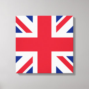 Förenade kungarikets Union Jack Flagga of British  Canvastryck