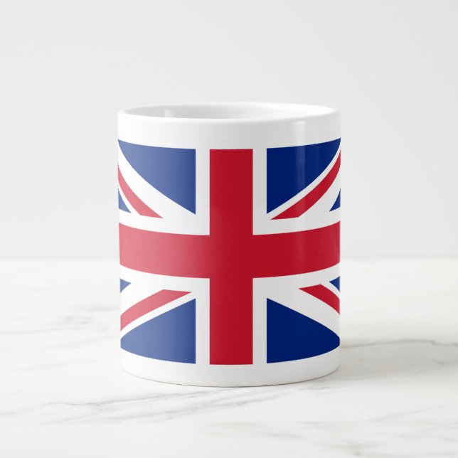 Förenade kungarikets Union Jack Flagga of British  Jumbo Mugg (Framsidan)