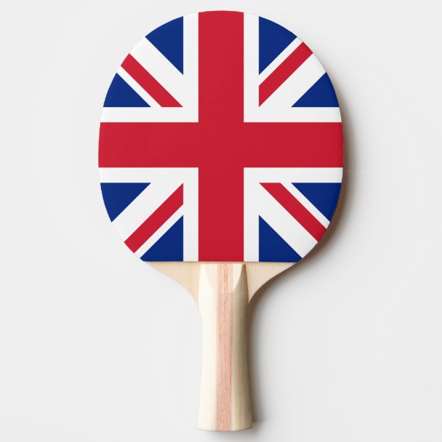 Förenade kungarikets Union Jack Flagga of British  Pingisracket (Framsidan)