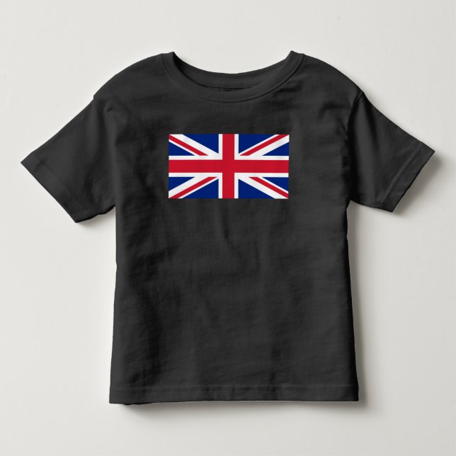 Förenade kungarikets Union Jack Flagga of British  T Shirt (Framsida)