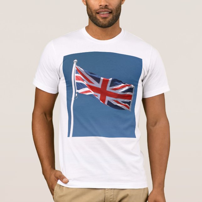 Förenade kungarikets Union Jack Flagga T Shirt (Framsida)