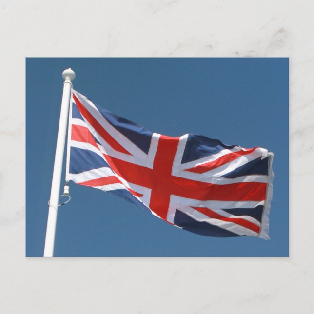 Förenade kungarikets Union Jack Flagga Vykort (Framsida)