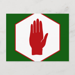Förenade Nordirlands Emblem flagga Vykort