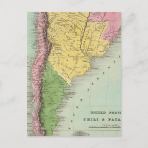 Förenade provinserna Chili och Patagonia Vykort