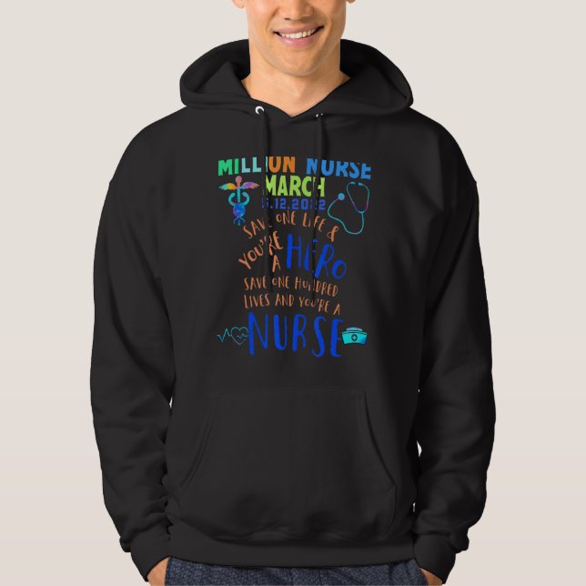 Förenade sjuksköterskorna mars 12 maj 2002 hoodie (Framsida)