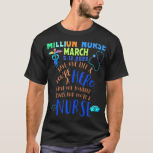 Förenade sjuksköterskorna mars 12 maj 2002 t shirt