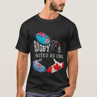 "Förenade som ett: Kanada-Fiji Rugby Sevens T-Shir T Shirt