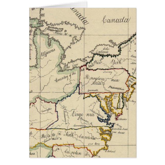 Förenade Stater 12 Hälsningskort (Framsidan)