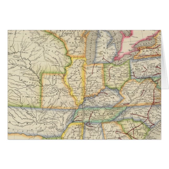 Förenade Stater 13 Hälsningskort (Framsidan Horizontal)