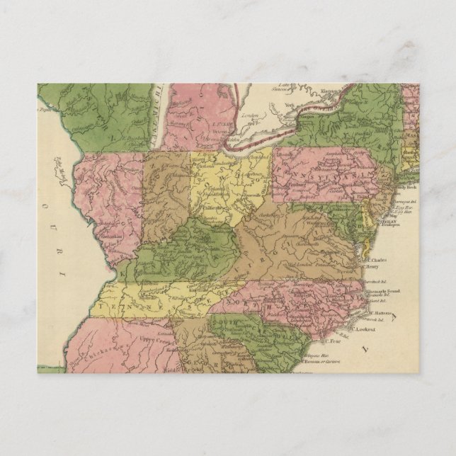 Förenade Stater 18 Vykort (Framsida)