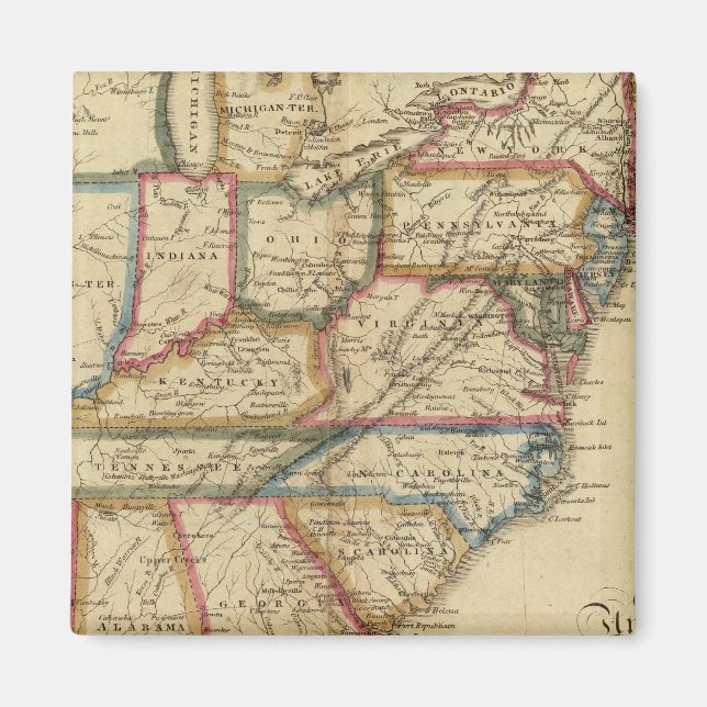 Förenade Stater 24 Magnet (Framsidan)