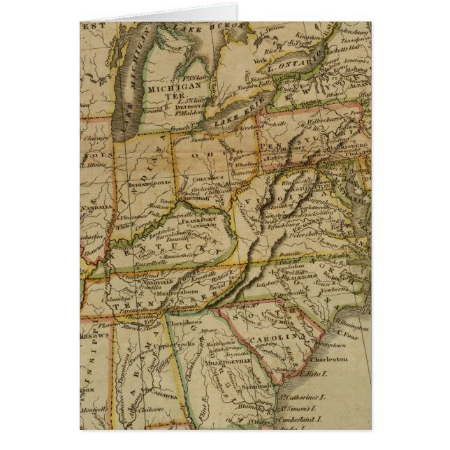 Förenade Stater 2 Hälsningskort (Framsidan)