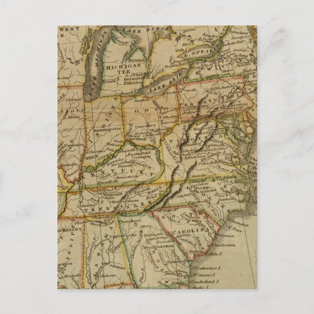 Förenade Stater 2 Vykort (Framsida)