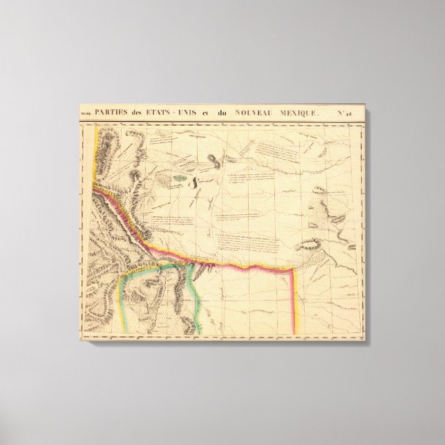 Förenade Stater 48 Canvastryck (Framsida)