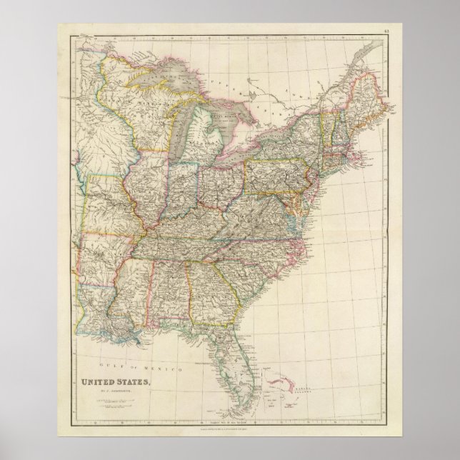 Förenade Stater 4 Poster (Framsidan)