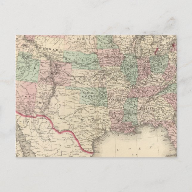 Förenade Stater 4 Vykort (Framsida)