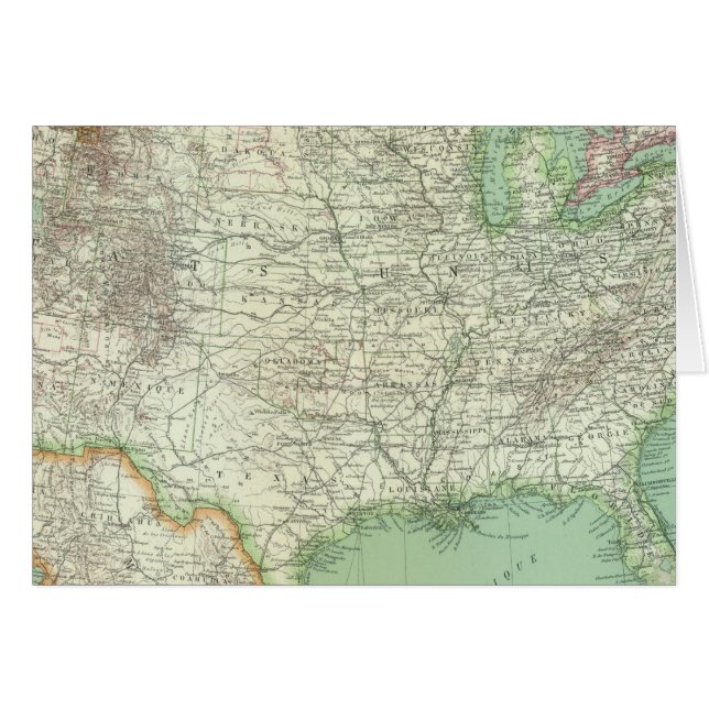 Förenade Stater 7 Hälsningskort (Framsidan Horizontal)