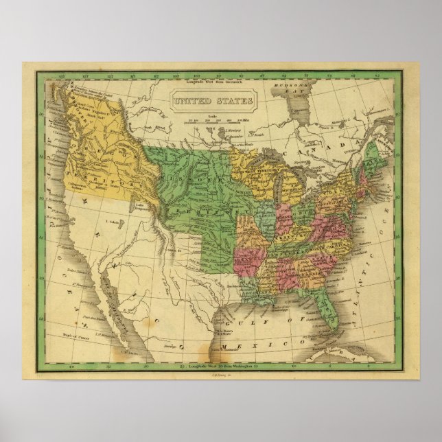 Förenade Stater 7 Poster (Framsidan)