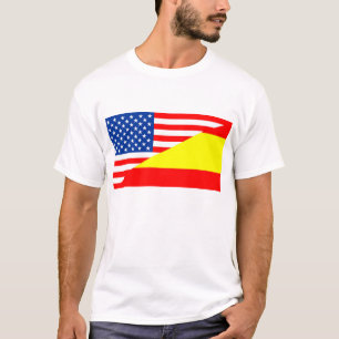 förenade stater america spain halva flagga usa lan tröja