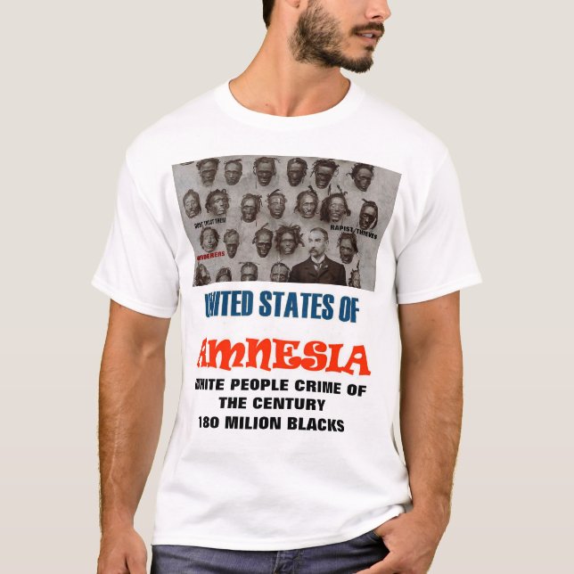FÖRENADE STATER AMNESIA W Manar Basic-Shirt T Shirt (Framsida)