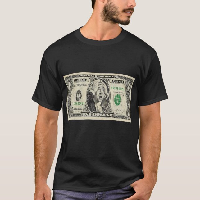 Förenade Stater-dollarsedel på en dollar T Shirt (Framsida)