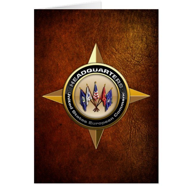 Förenade Stater, europeiska befälsområdet Hälsningskort (Framsidan)
