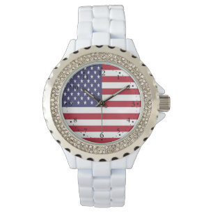 Förenade Stater Flagga Armbandsur