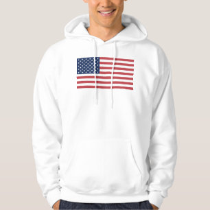 Förenade Stater Flagga Hoodie